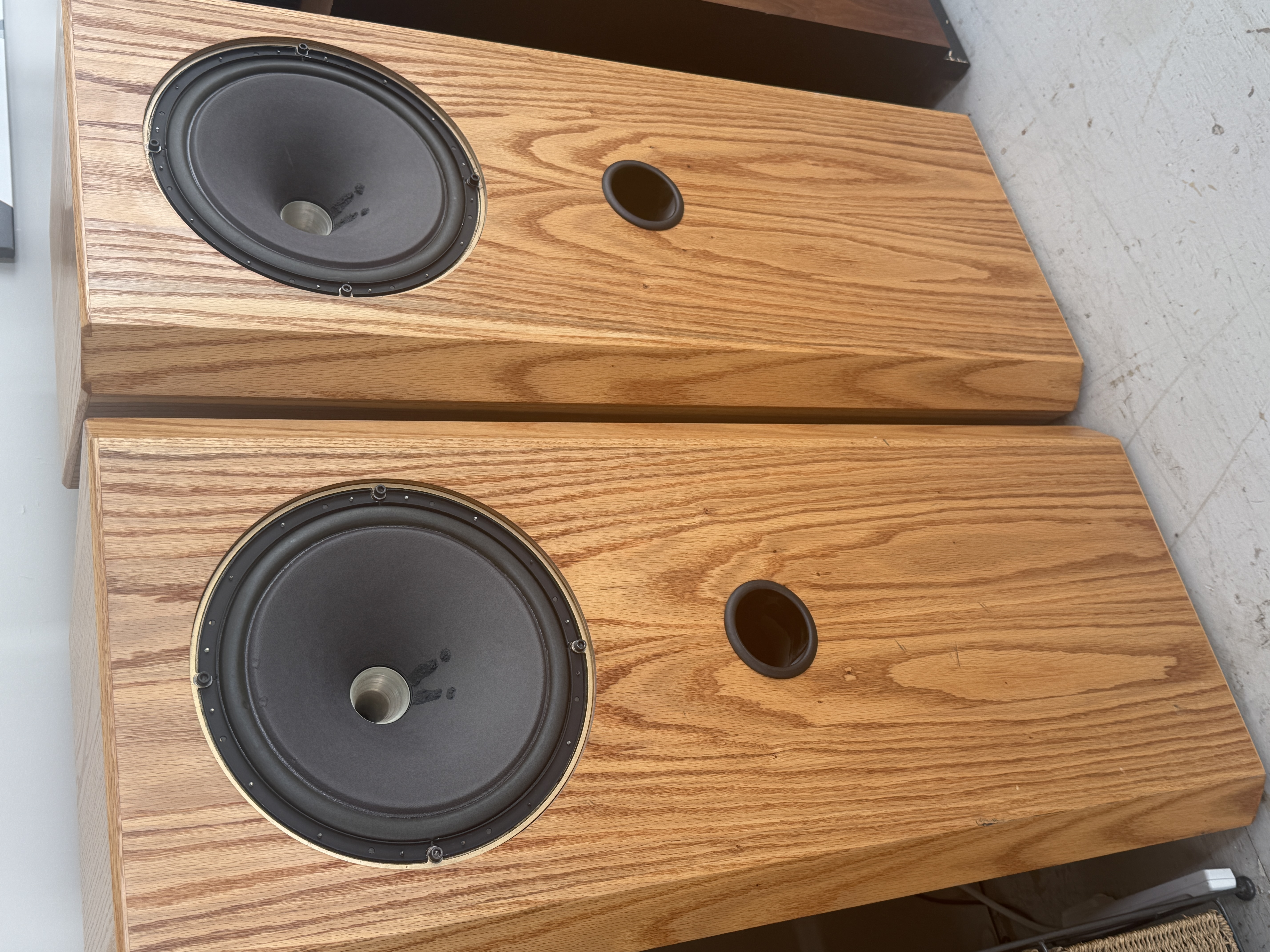 12" Monitor Gold Tannoy in custom Oak cabinets
