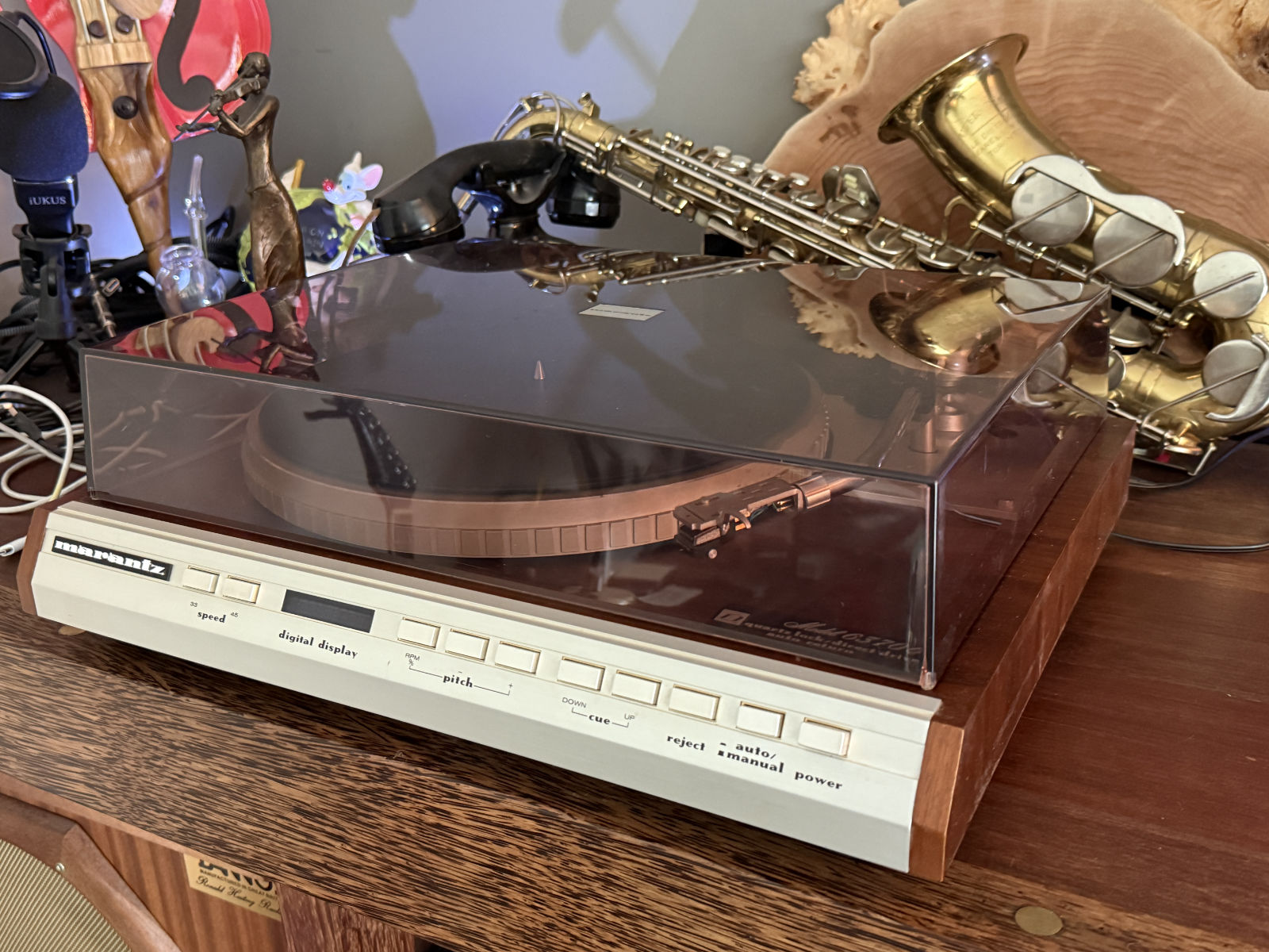 Marantz 6370Q 1970 reconditioned turntable with original packaging