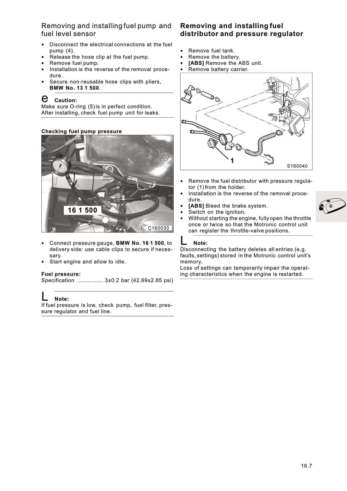 BMW motorcycle service manual PDF for models R1100S