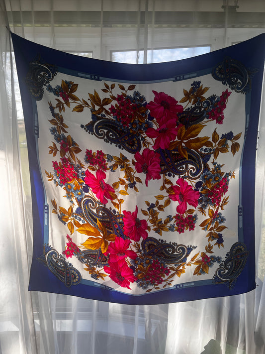 Beautiful silk scarf paisley pattern