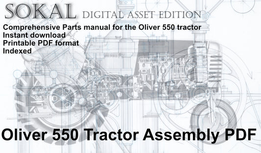 Oliver 550 Tractor Parts Assembly Manual PDF Immediate Download 194 pages